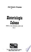 Historiología cubana: Desde la era mesozoica hasta 1898