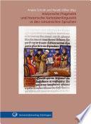Historische Pragmatik und historische Varietätenlinguistik in den romanischen Sprachen