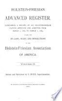 Holstein-Friesian Advanced Register