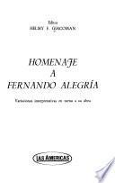 Homenaje a Fernando Alegría