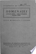 Homenajes: Augusto Comte, Emilio Durkheim, Manuel Gamio
