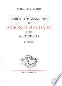 Humor y pensamiento de Antonio Machado en sus apócrifos
