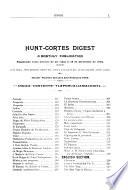 Hunt-Cortes Digest