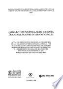 I Encuentro Peninsular de Historia de las Relaciones Internacionales