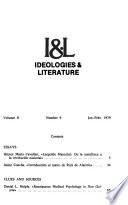 I & L, Ideologies & Literature