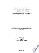 ICA, 25 años de investigación agropecuaria, 1962-1987