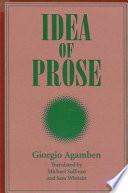 Idea of Prose