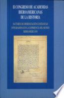 II Congreso de Academias Iberoamericanas de la historia