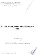 III censo nacional agropecuario, 1979