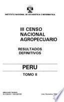 III censo nacional agropecuario