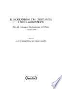 Il modernismo tra cristianità e secolarizzazione