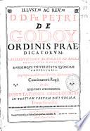 Illustmi. ac reumi. D.D. Fr. Petri de Godoy ... Disputationes Theologicae in tertiam partem Diui Thomae