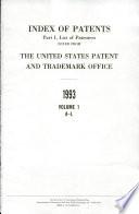 Index of Patents Issued from the United States Patent and Trademark Office
