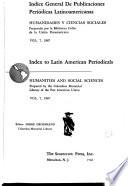 Index to Latin American periodicals