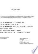 Indicadores del sector externo