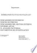 Indicadores del sector externo