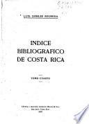 Indice bibliografico de Costa Rica ...