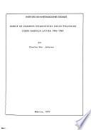 Indice de cuadros estadísticos socio-políticos sobre América Latina, 1946-1969