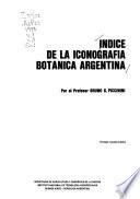 Indice de la iconografía botánica argentina
