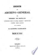 Indice del Archivo General del Rosario de Santa-Fe