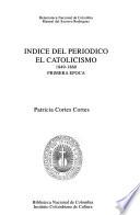 Indice del periódico El Catolicismo, 1849-1860