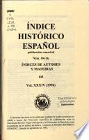 Indice histórico español