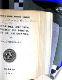 Indices del Archivo Histórico de Protocolos de Salamanca