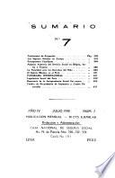 Informaciones sociales, publicacion mensual de la Caja nacional de seguro social del Peru. ano 3, no.2 - ano 6