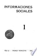Informaciones sociales, publicacion mensual de la Caja nacional de seguro social del Peru. ano 3, no.2 - ano 6