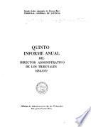 Informe anual del director administrativo de los tribunales