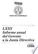 Informe anual del gerente a la junta directiva
