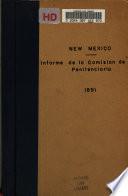 Informe de la Comision de penitenciaria de la Asamblea legislativa vigesima nona del Nuevo Mexico