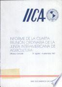 Informe De La Cuarta Reunion Ordinaria De La Junta Intramericana de Agricultura