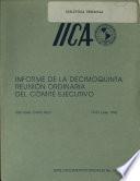 Informe De La Decimoquinta Reunion Ordinaria Del Comite Ejectivo