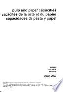 Informe de la Secretaria de la FAO Sobre la Encuesta Acerca de la Capacidad Mundial de Produccion de Pasta Y Papel