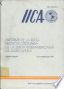 Informe de la Sexta Reunion Ordinaria de la Junta Interamericana de Agricultura