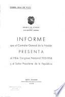 Informe del Contralor General de la Nación