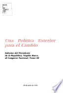 Informe del Presidente de la República, Virgilio Barco, al Congreso Nacional, 20 de julio de 1990