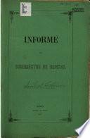 Informe del Subdirector de Rentas