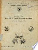 Informe Final Proyecto De Comercializacion Integrado Julio 1975- Diciembre 1979