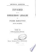 Informes de los consejeros legales del poder ejecutivo: De 1825 á 1866
