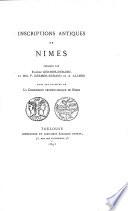 Inscriptions antiques de Nîmes, publ. par E. Germer-Durand, F. Germer-Durand et A. Allmer