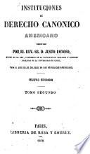 Instituciones de derecho canonico americano