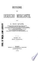 Instituciones de derecho mercantil