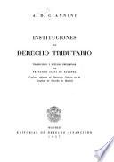 Instituciones de derecho tributario