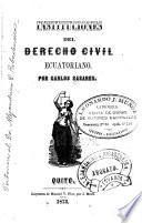 Instituciones del derecho civil ecuatoriano