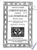 Instrucciones christianas sobre las dominicas de el año