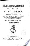 Instrucciones o pláticas para los domingos y fiestas del año