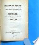 Intervención prusiana, o, Absolutismo, constitución república