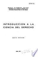 Introducción a la ciencia del derecho